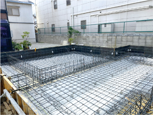 床下全面鉄筋コンクリート造のベタ基礎